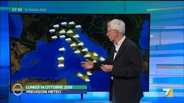 Le previsioni del tempo del 14 ottobre