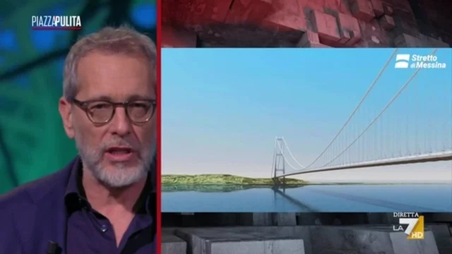 Ponte sullo Stretto, Formigli: "Di chi è la colpa se non sta in piedi? Dei giudici naturalmente..."