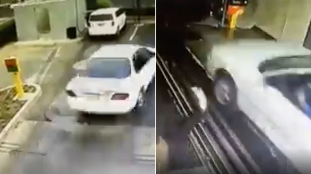 L'automobilista confonde i pedali e si schianta contro l'autolavaggio: il video è virale