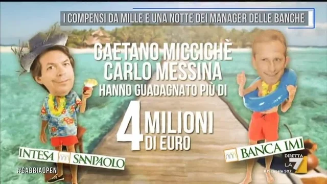 I compensi da mille e una notte dei manager delle banche