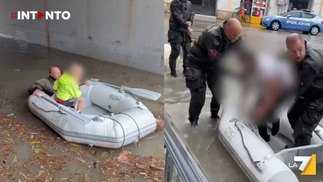 Maltempo, nubifragio a San Benedetto del Tronto: la Guardia Costiera in soccorso coi gommoni
