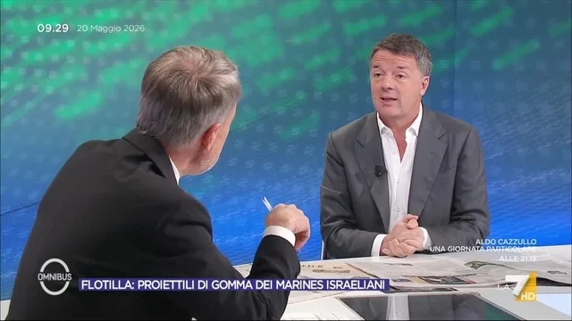 Flotilla, Renzi: "Atto illegale di Israele in acque internazionali. Meloni prenderà una tranvata alle politiche"
