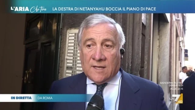 Tajani abbraccia il piano di Trump per Gaza: “Può permettere il riconoscimento dello Stato palestinese”