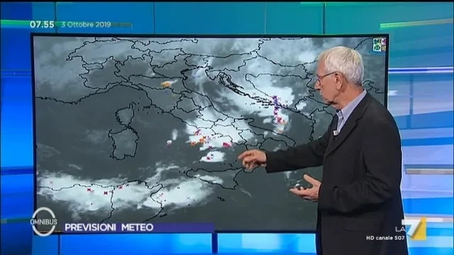 Le previsioni del tempo del 3 ottobre