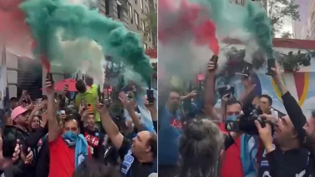 Le immagini dei festeggiamenti Napoletani da New York