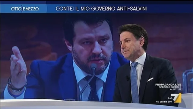 Conte: il mio Governo anti-Salvini - Otto e Mezzo -Puntata del 27/01/2020