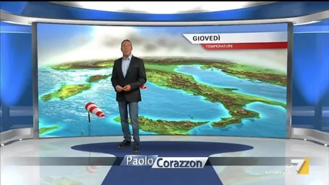 Il meteo della sera del 25 settembre