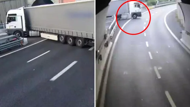 Follia a Genova: camion fa inversione a U in autostrada
