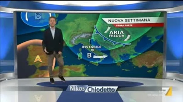 Il meteo della sera del 25 novembre