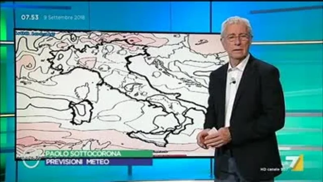 Il meteo del 9 settembre