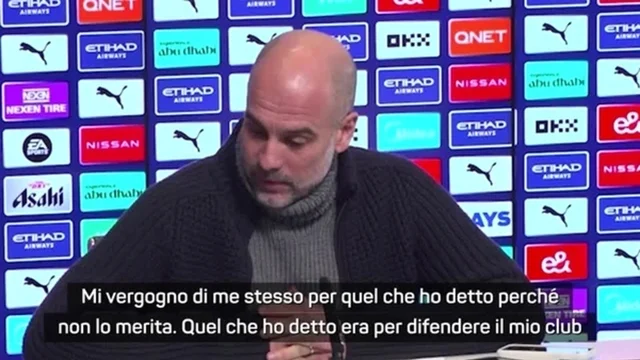 "Mi vergogno di me stesso", Pep Guardiola