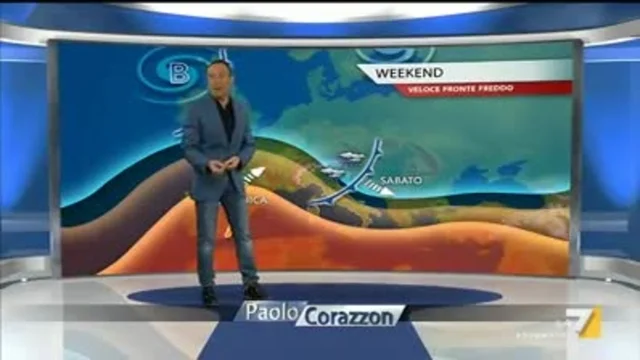 Il meteo della sera