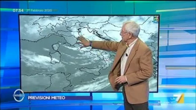 Le previsioni meteo del 27/02/2020
