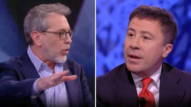 Formigli sbotta con Italo Bocchino: "Adesso mi arrabbio", "E arrabbiati"