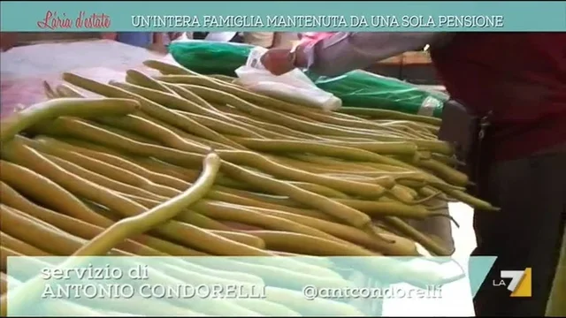 Un'intera famiglia mantenuta da una sola pensione