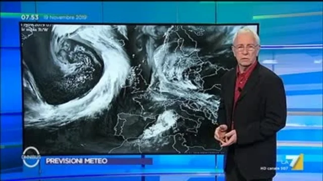 Le previsioni meteo del 19/11/2019