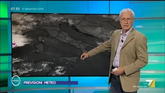 Il meteo del 6 settembre