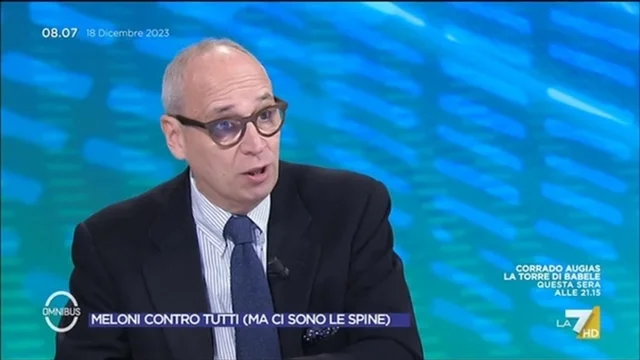 Meloni contro tutti - Omnibus, 18/12/2023