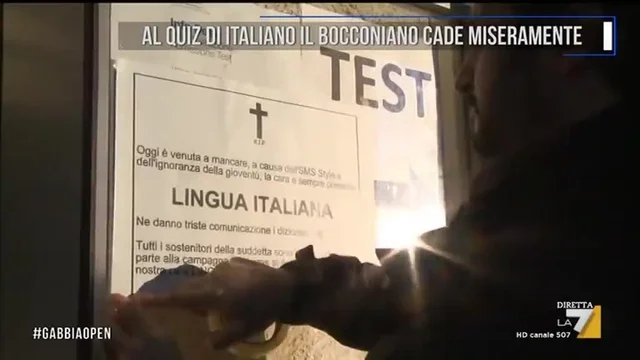 Al quiz di italiano il bocconiano cade miseramente