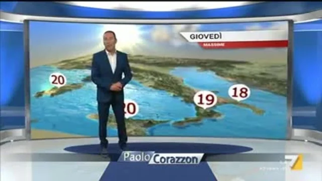 Il meteo della sera del 14 ottobre