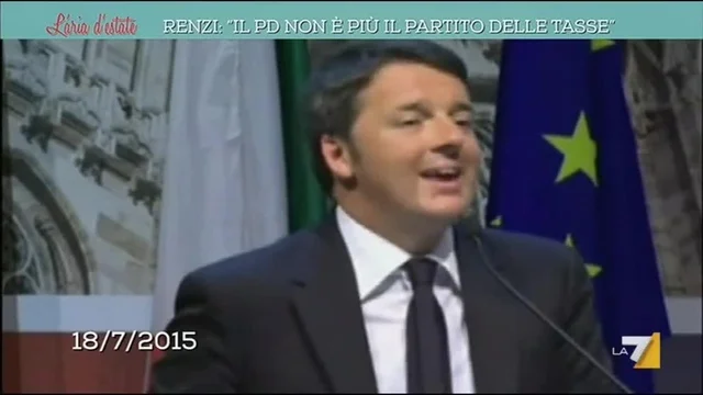 Renzi: il PD non è più il partito delle tasse