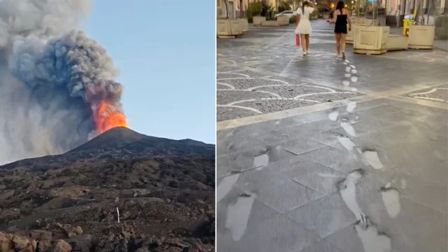 Catania, chiuso aeroporto di Fontanarossa per l'eruzione dell'Etna: la cenere raggiunge il centro della città