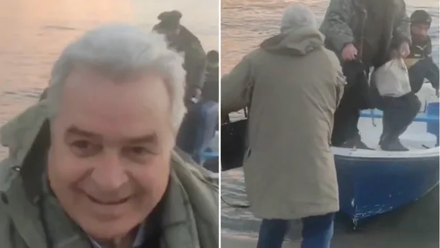 No Green Pass, l’ex giudice Angelo Giorgianni attraversa lo Stretto di Messina su una barca di pescatori