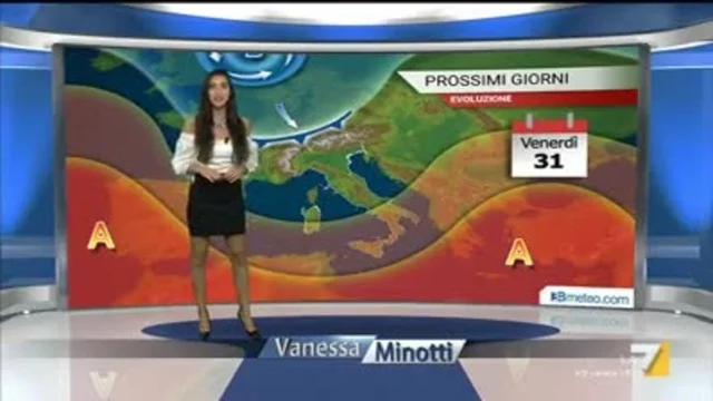 Il meteo della sera del 30 agosto