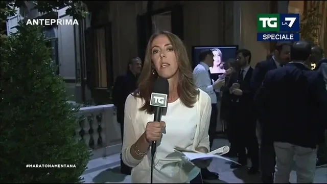 Alessandra Sardoni in diretta dalla residenza dell'ambasciatore britannico a Roma