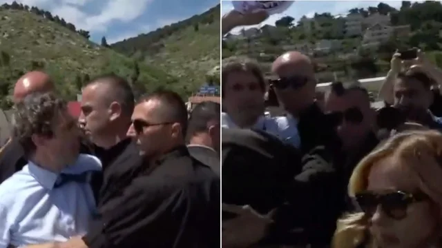 Meloni in Albania: caos all'uscita della conferenza stampa. Il deputato Magi bloccato con la forza dalle guardie albanesi