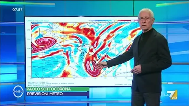 Meteo LA7 del 25/2/2024