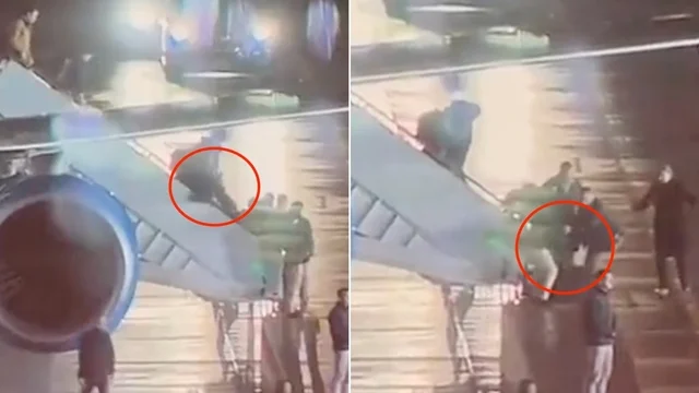 "Biden vola giù dalle scalette dell'Air Force One?", sui social spopola un video