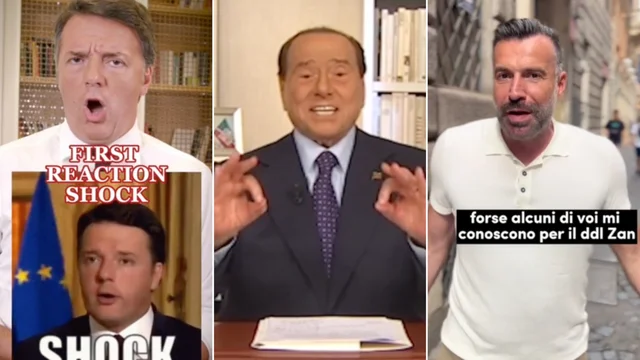 "Ciao ragazzi, eccomi qua", "First reaction shock": Berlusconi, Renzi e il Pd sbarcano su TikTok