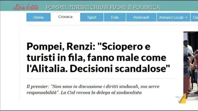 Pompei, turisti chiusi fuori: è polemica