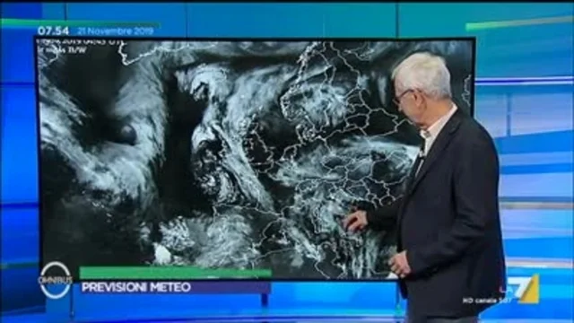 Le previsioni meteo del 21/11/2019