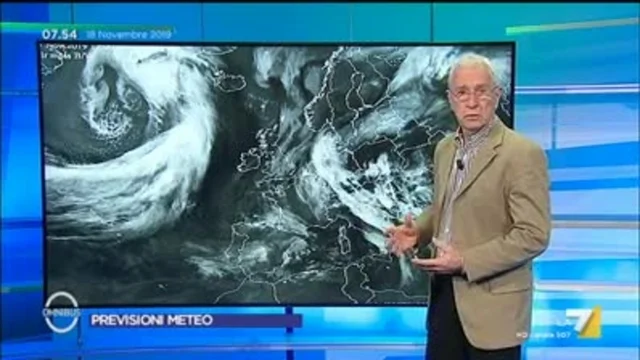 Le previsioni meteo del 18/11/2019