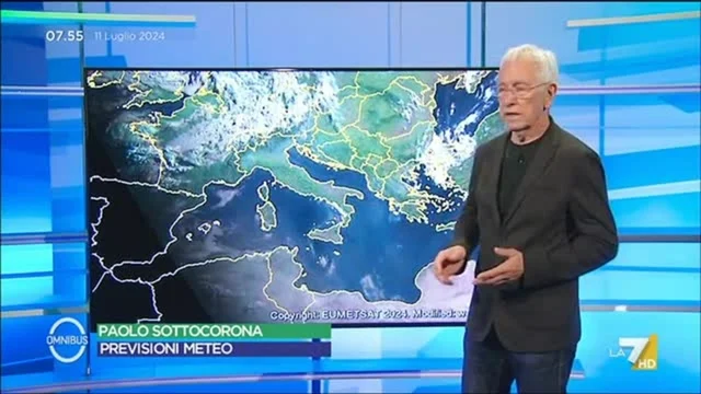 Le previsioni meteo di oggi
