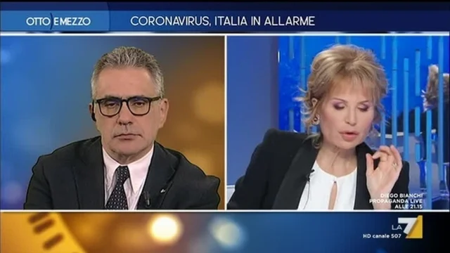 Coronavirus Italia in allarme - Otto e Mezzo - Puntata del 21/02/2020