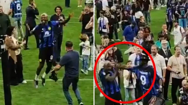 Festeggiamenti Inter, la reazione di Lilian Thuram al coro contro la Juventus cantato dal figlio Marcus