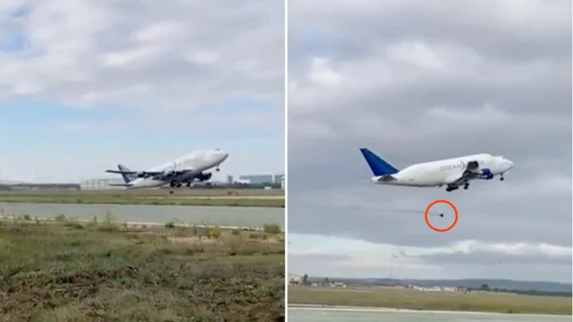 Il Boeing perde la ruota durante il decollo. E finisce nel vigneto: il video è virale