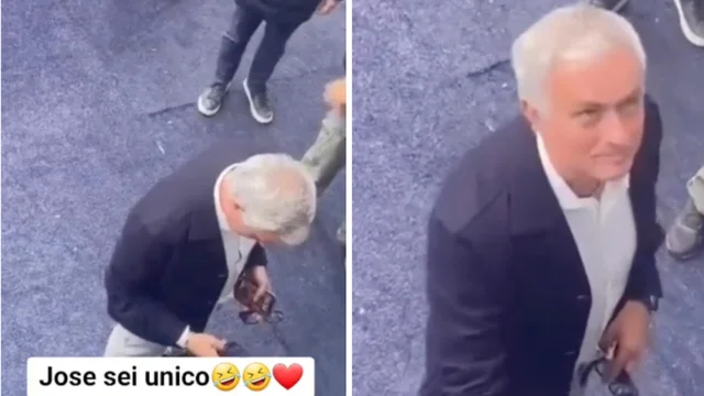 Mourinho, la battuta agli studenti: "Un saluto a tutti i romanisti, ma non ai laziali"