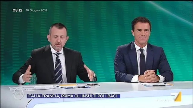 Italia-Francia, prima gli insulti poi i baci