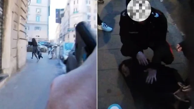 "Aiutateci!", scippo sventato a Roma: le immagini dell'inseguimento
