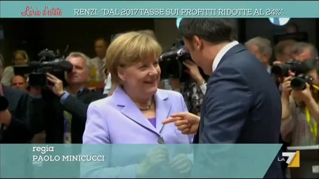 Renzi: 'dal 2017 Tasse sui profitti ridotte del 24%'