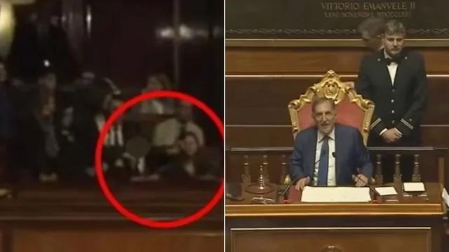 Il gesto della pistola rivolto a Meloni: il video dell'accaduto
