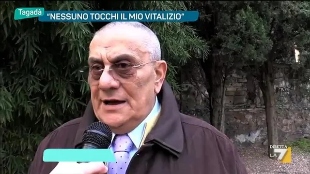 'Nessuno tocchi il mio vitalizio'