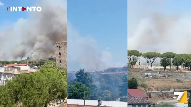 Roma, in fiamme il Parco di Centocelle: distrutta un’ampia area verde della capitale