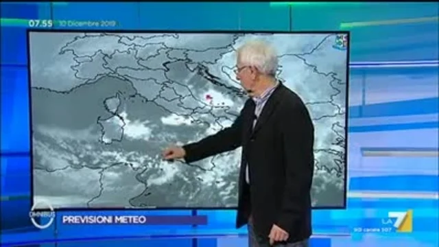 Le previsioni meteo del 10/12/2019