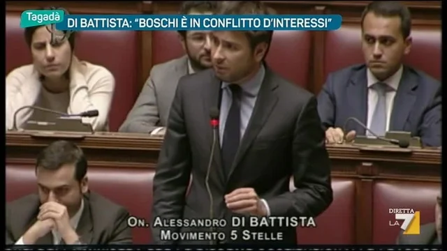 Di Battista:'Boschi è in conflitto d'interessi'