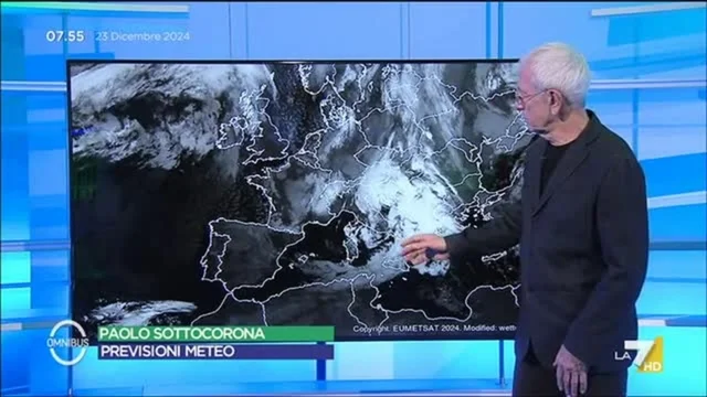 Le previsioni meteo di oggi di Paolo Sottocorona